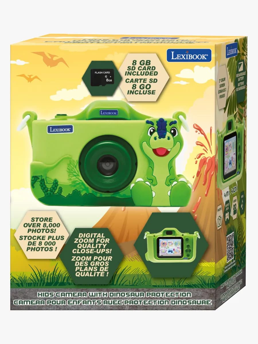 Lexibook Kids Digitalkamera Dinosaurie med Skyddsfodral