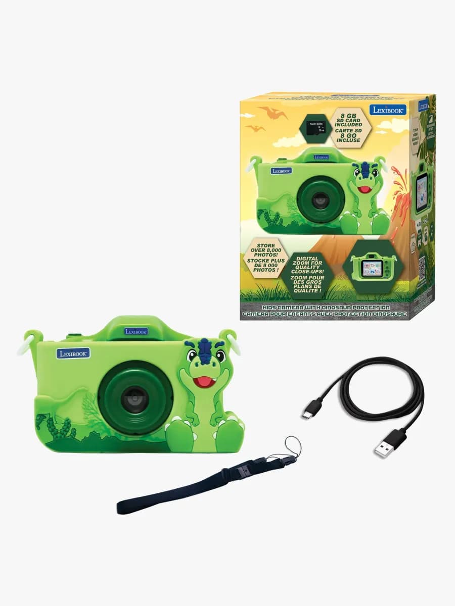 Lexibook Kids Digitalkamera Dinosaurie med Skyddsfodral