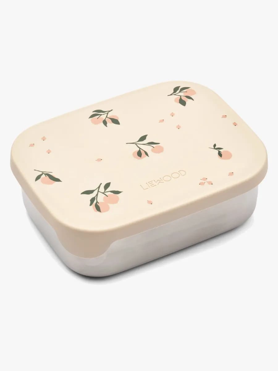 LIEWOOD Arthur  Mönstrad Matlåda, Peach/Sea Shell
