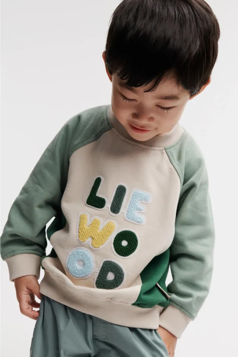 LIEWOOD Aude Sweatshirt, Peppermint/Sandy, 110