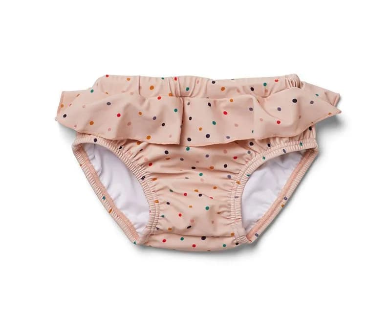 Liewood badbyxa Elise med volang stl 56/62, confetti mix