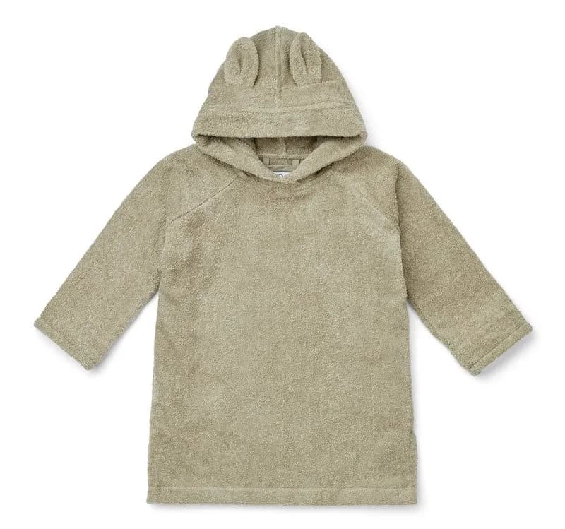 Liewood badrock poncho Ilja 3-4 år, kanin/mist