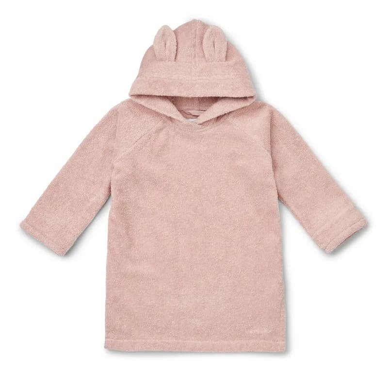 Liewood badrock poncho Ilja 3-4 år, kanin/rosa
