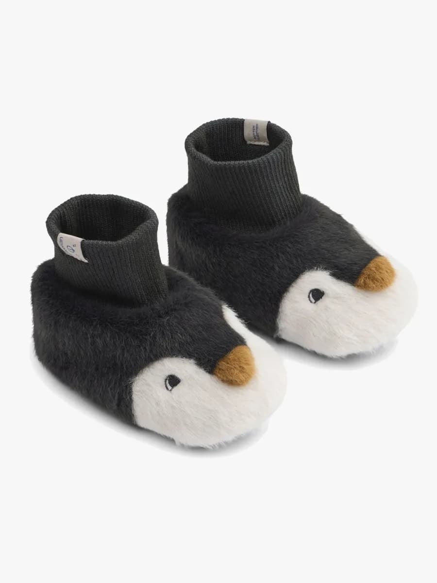 LIEWOOD Beth Penguin Plush Inneskor, Sandy / Dark grey, 20-21