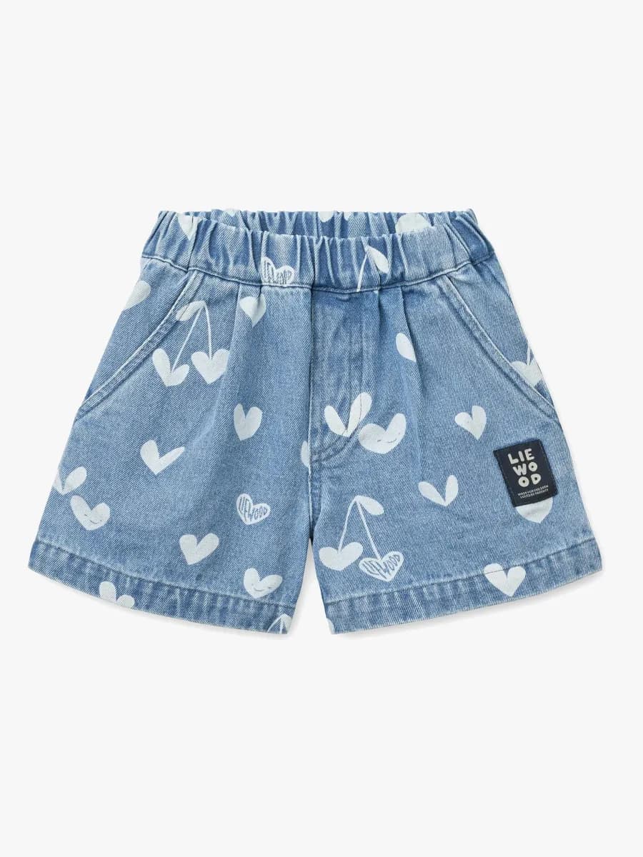 LIEWOOD Borrisa Denimshorts, Sweethearts/light blue denim, 122