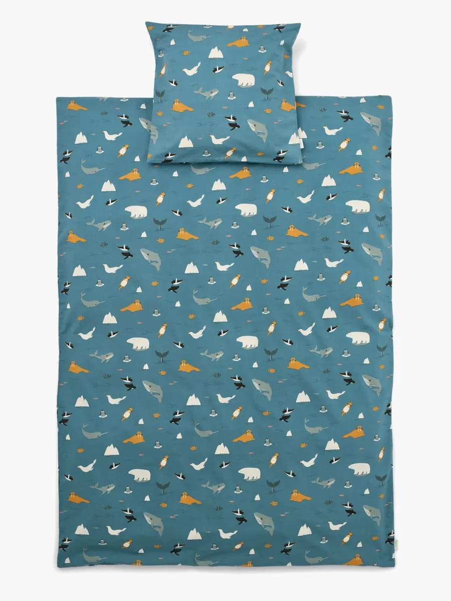 LIEWOOD Carmen Baby Bäddset 70x100, Arctic Sea/Ocean View