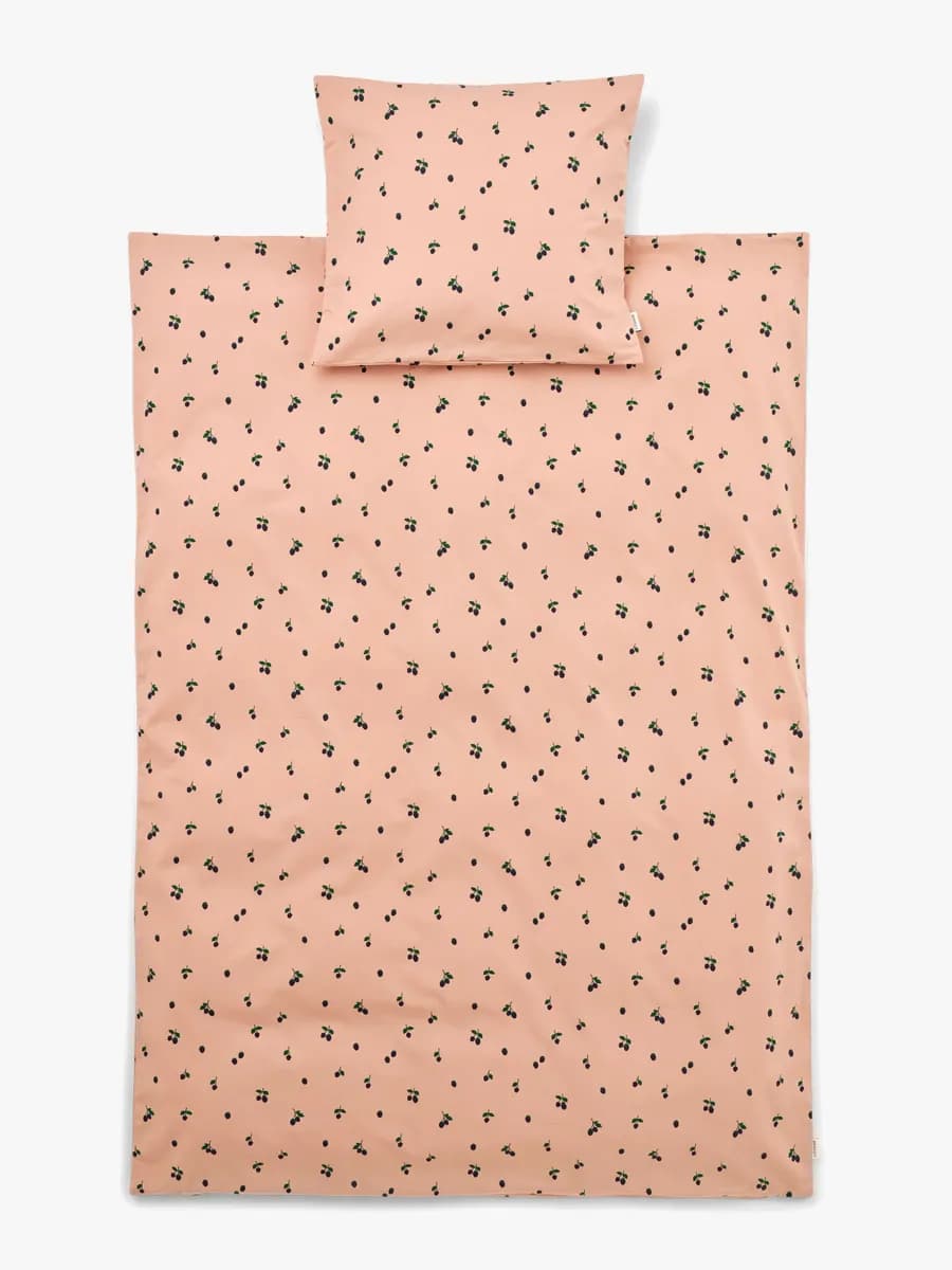 LIEWOOD Carmen Baby Bäddset 70x100, Berry/Pale Tuscany