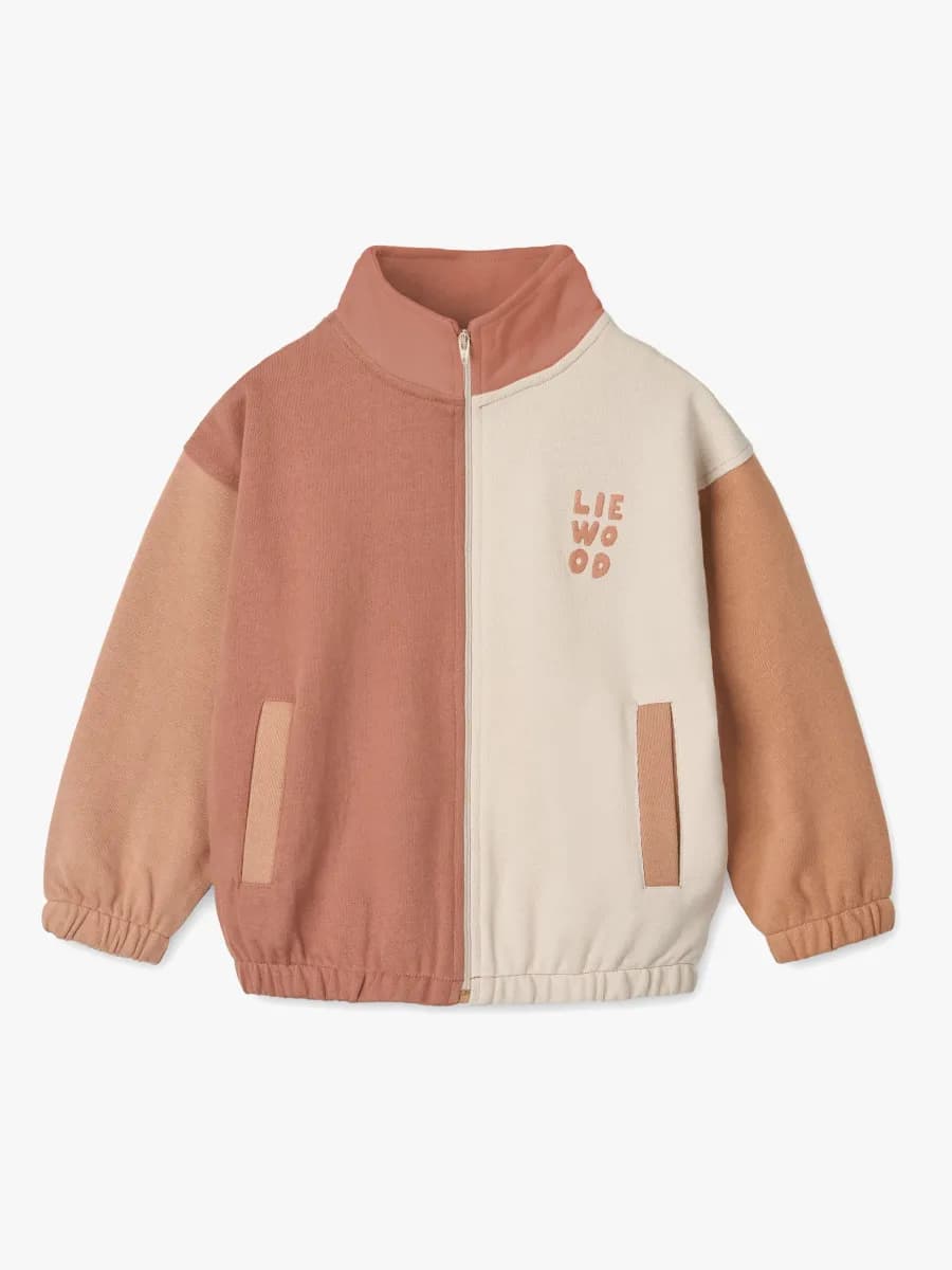LIEWOOD Cassius Zip Tröja, Tuscany Rose Multi Mix, 122-128