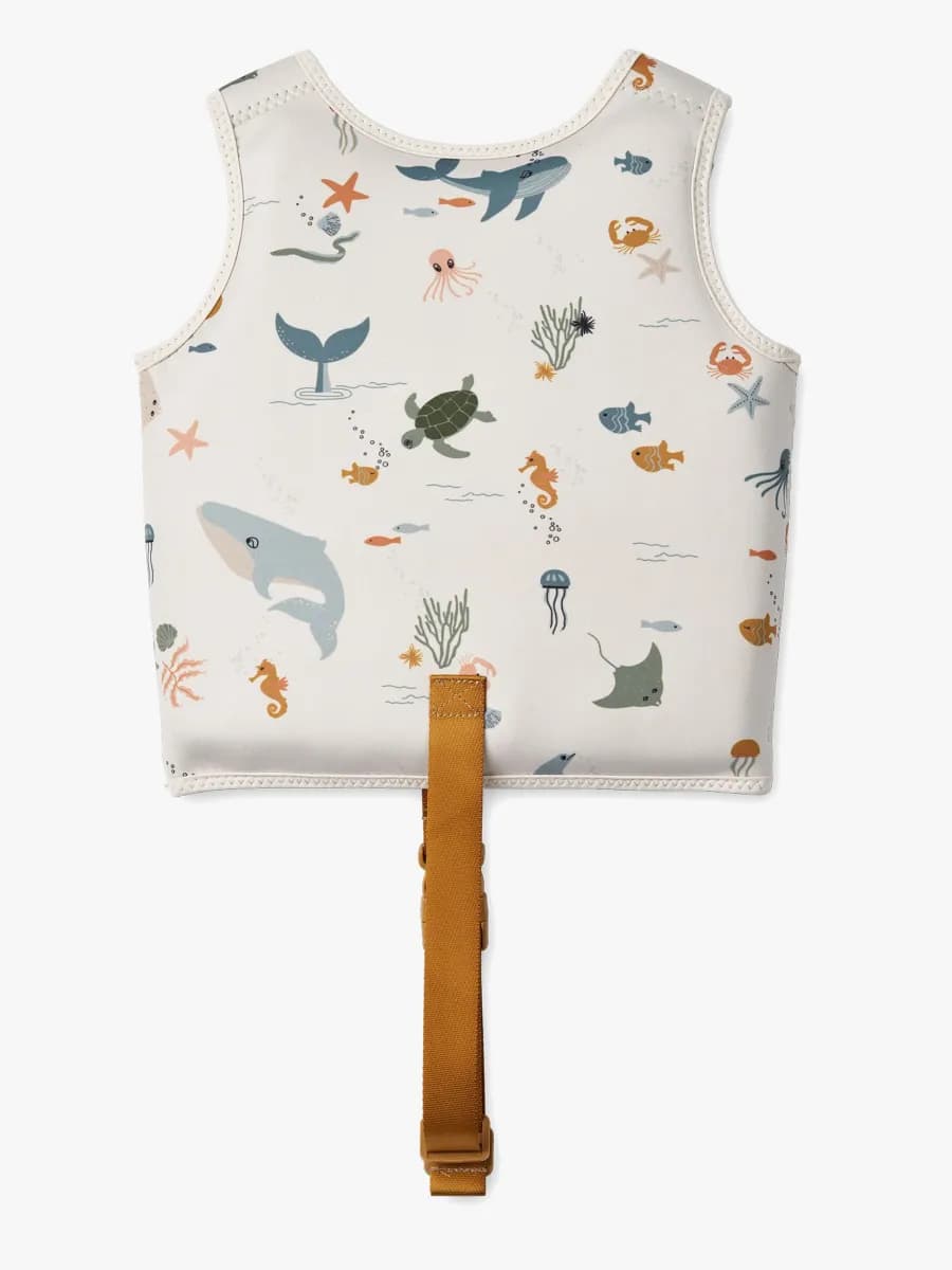 LIEWOOD Dove Simväst, Sea Creature/Sandy, 15-19 kg