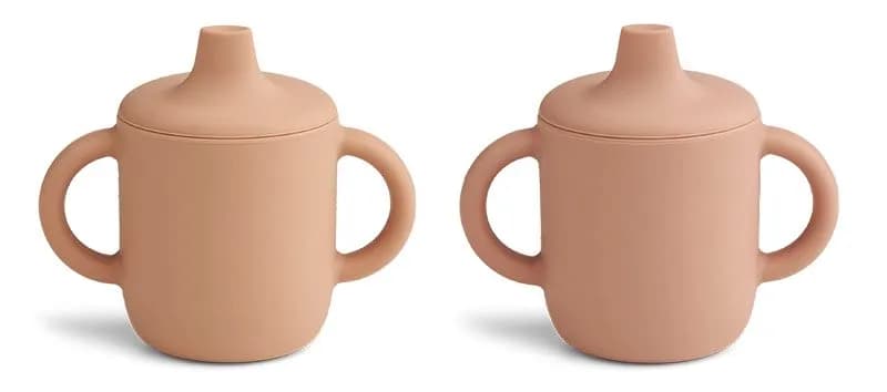 Liewood drickpipsmugg spillfri Neil 2-p, tuscany rose/pale