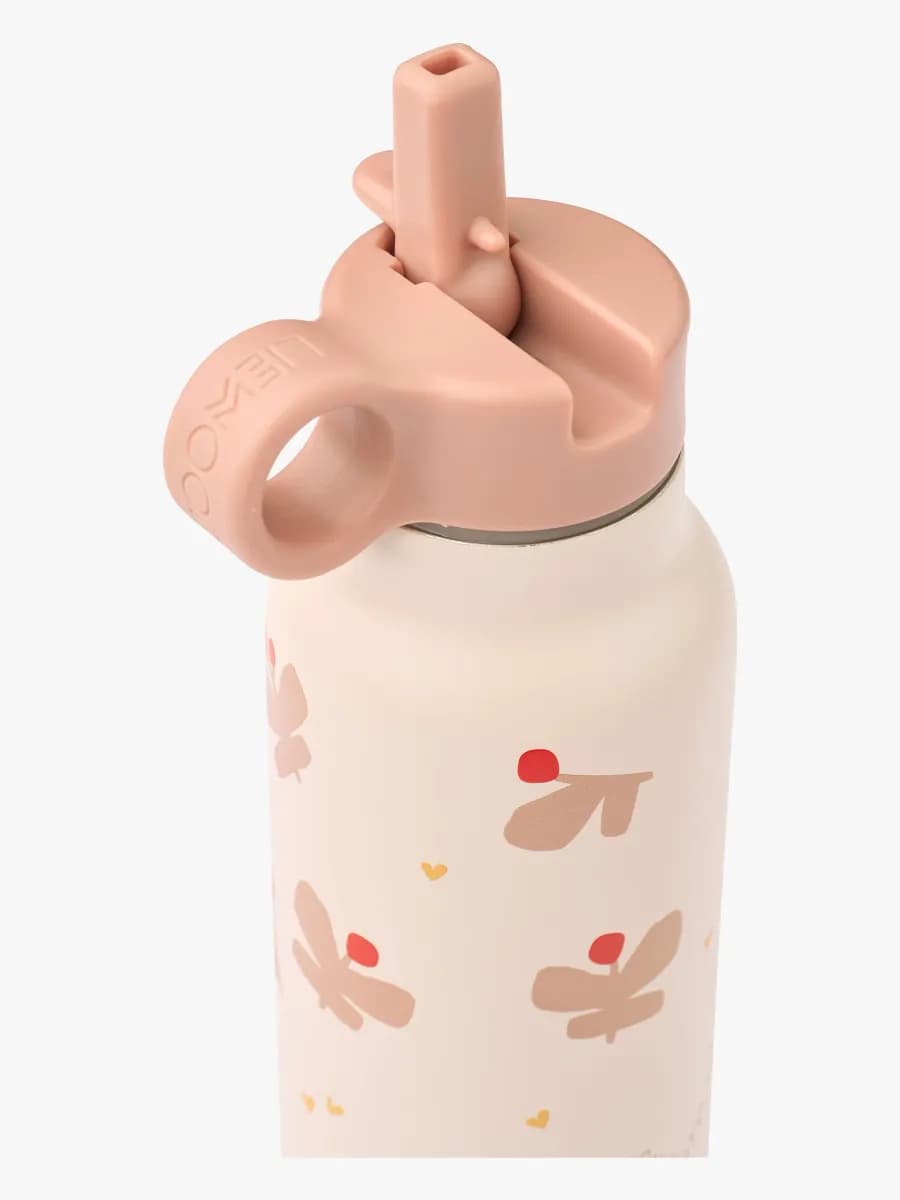 LIEWOOD Falk Vattenflaska 350 ml, Butterfly/Apple blossom