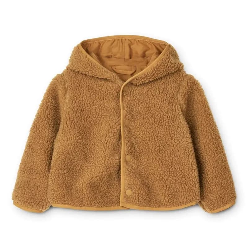 Liewood fleecejacka Inge Pile strl 56, golden caramel