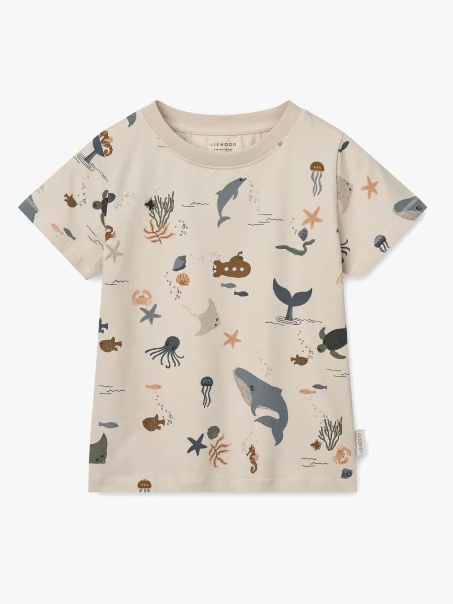 LIEWOOD Ilford Pyjamas 2-Delat Set, Sea creature/Sandy, 128