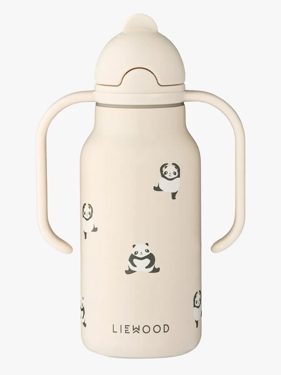 LIEWOOD Kimmie Vattenflaska 250 ml, Mini panda/Sandy