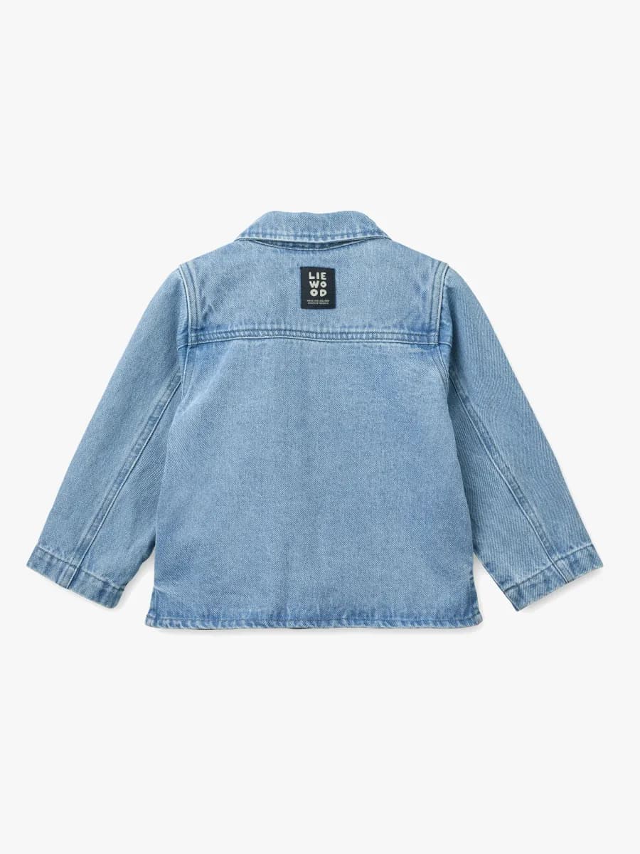 LIEWOOD Kinsley Placement Denim Jeansjacka, Cool Kids/Light Blue Denim, 110