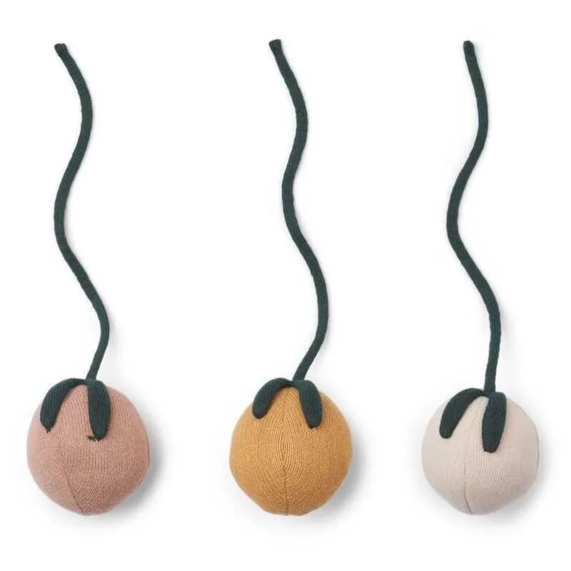 Liewood leksaker till babygym Grace 3-pack, peach/apple blossom multi mix