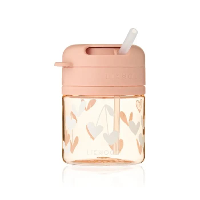 Liewood Pavia Mugg med sugrör Sweethearts (Pale Tuscany)