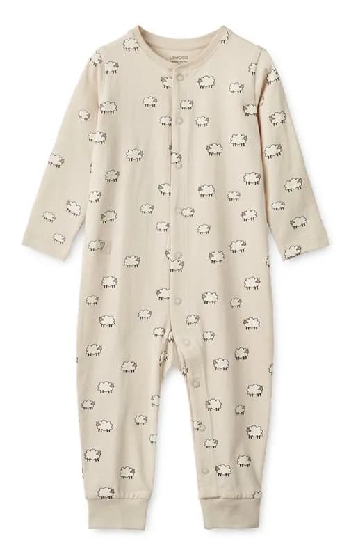 Liewood pyjamas Birk stl 56, får/sand