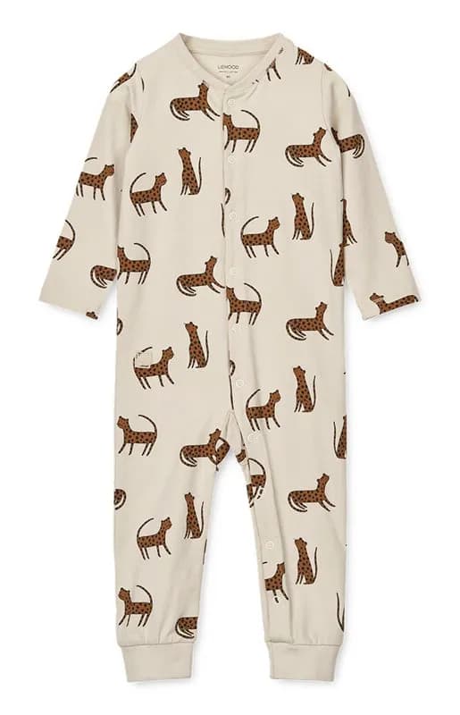 Liewood pyjamas Birk stl 62, leopard sandy