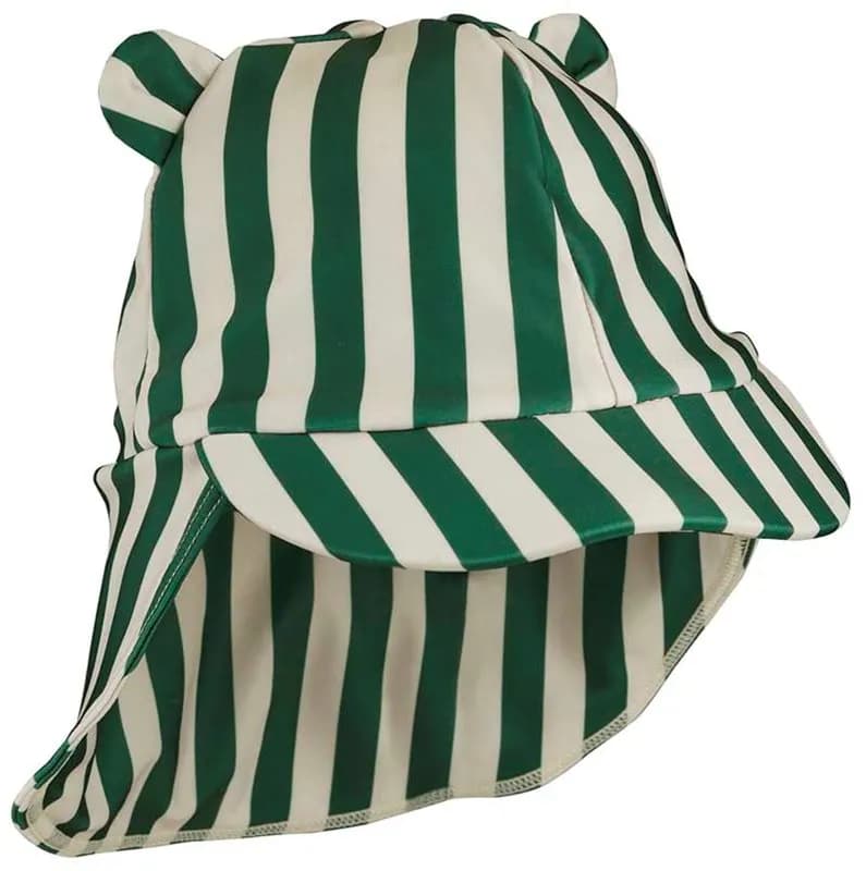 Liewood solhatt Senia stl 3-6 mån, stripe garden green/sandy