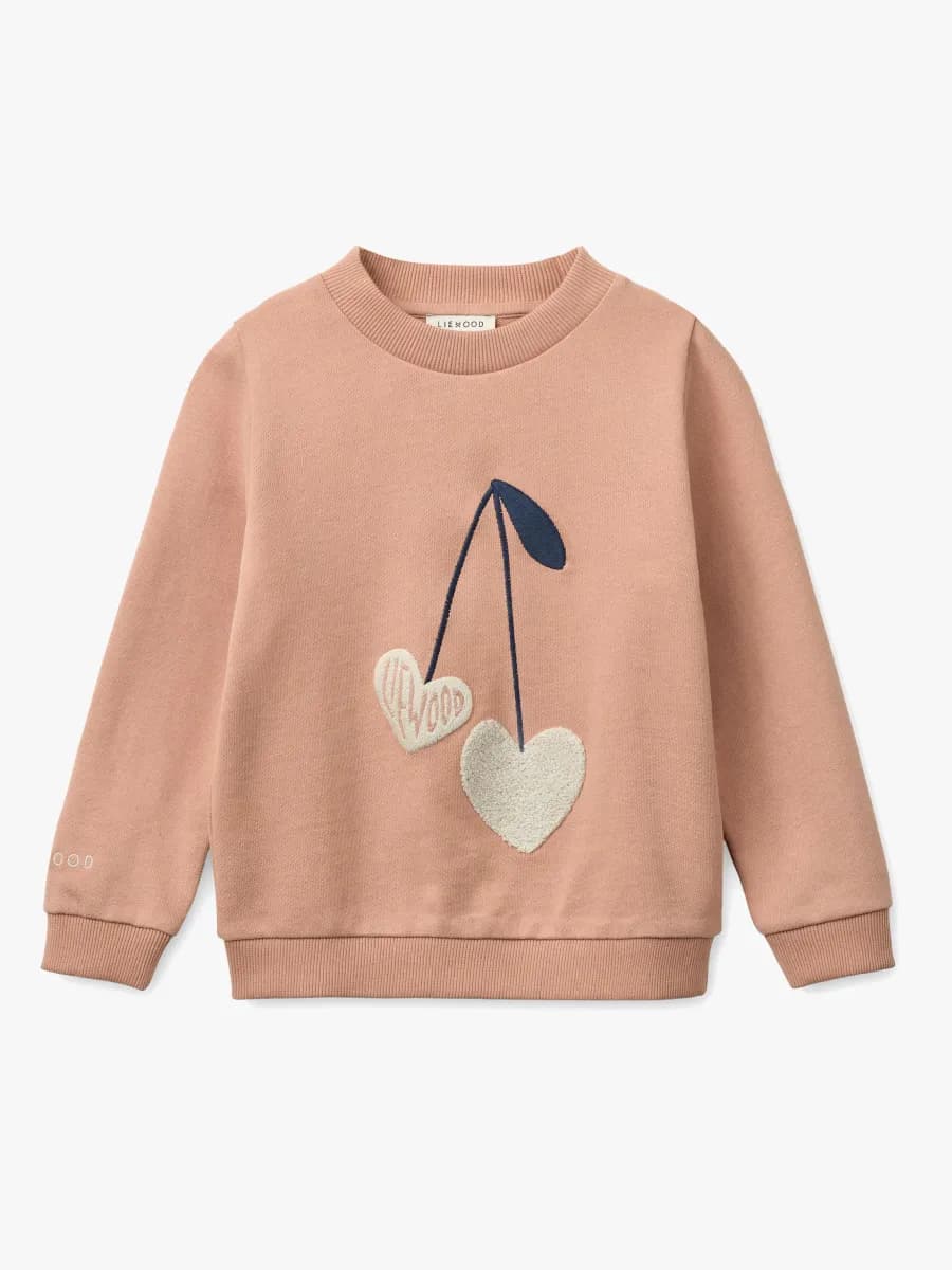 LIEWOOD Thora Placement Sweatshirt, Sweetshearts/Pale Tuscany, 86-92