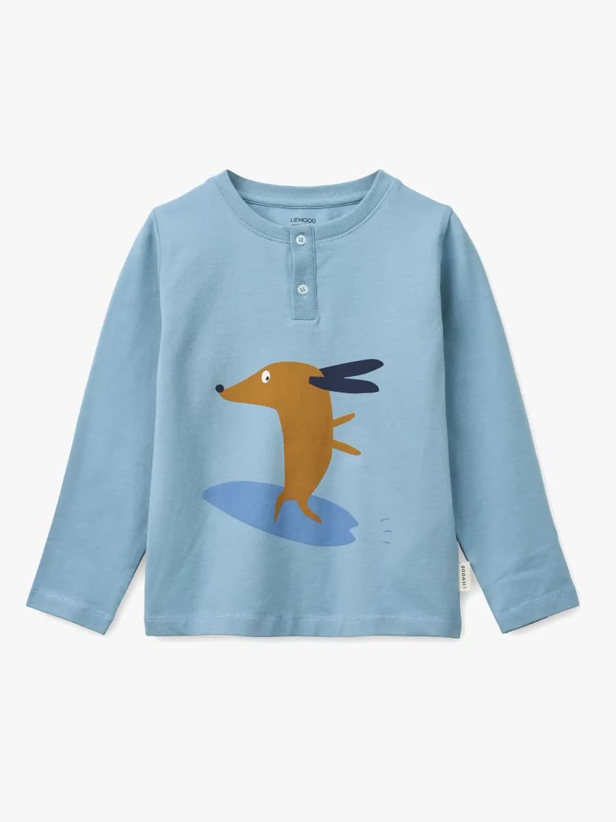 LIEWOOD Wilhelm Pyjamasset, Dog/fun/beach blue/mix, 86-92