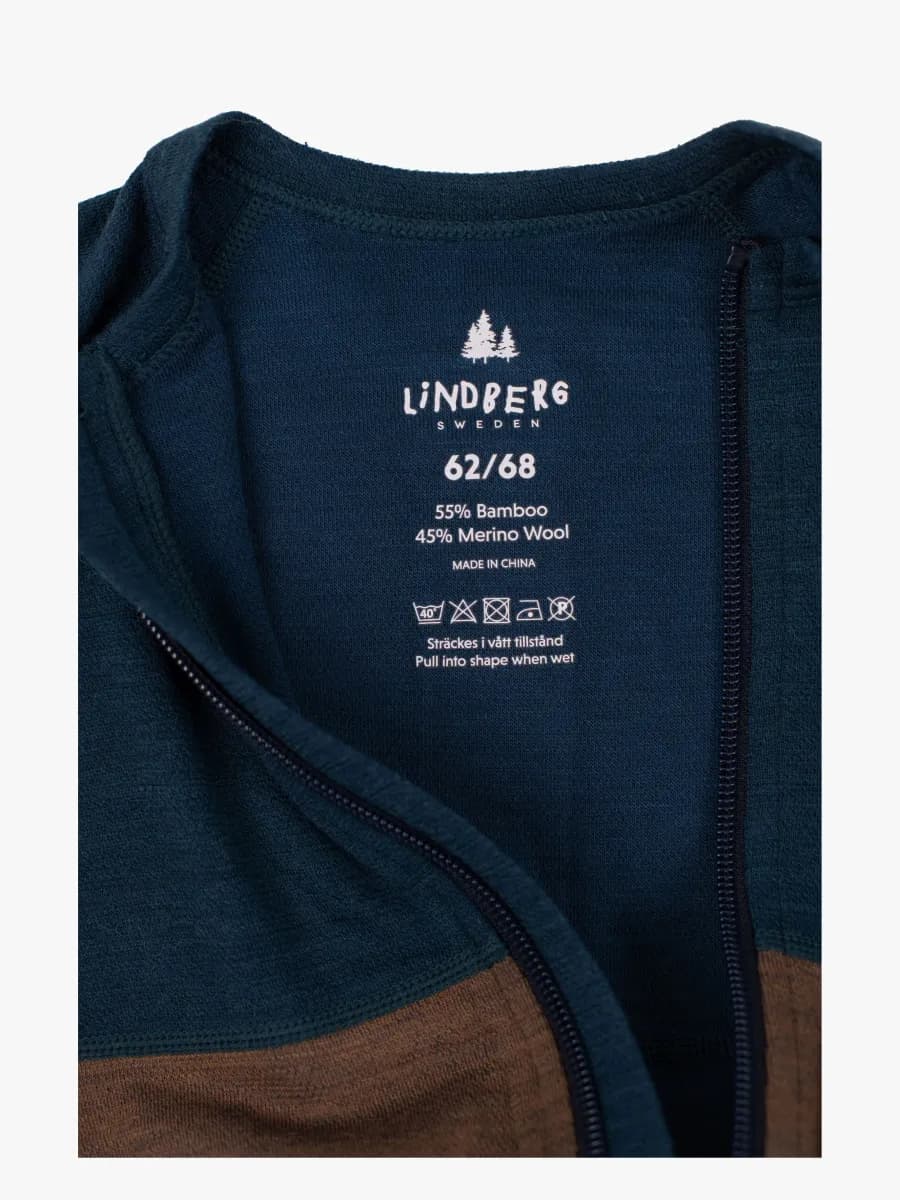 Lindberg Bamboo Merino Underställ Overall, Blue/Navy, 50-56