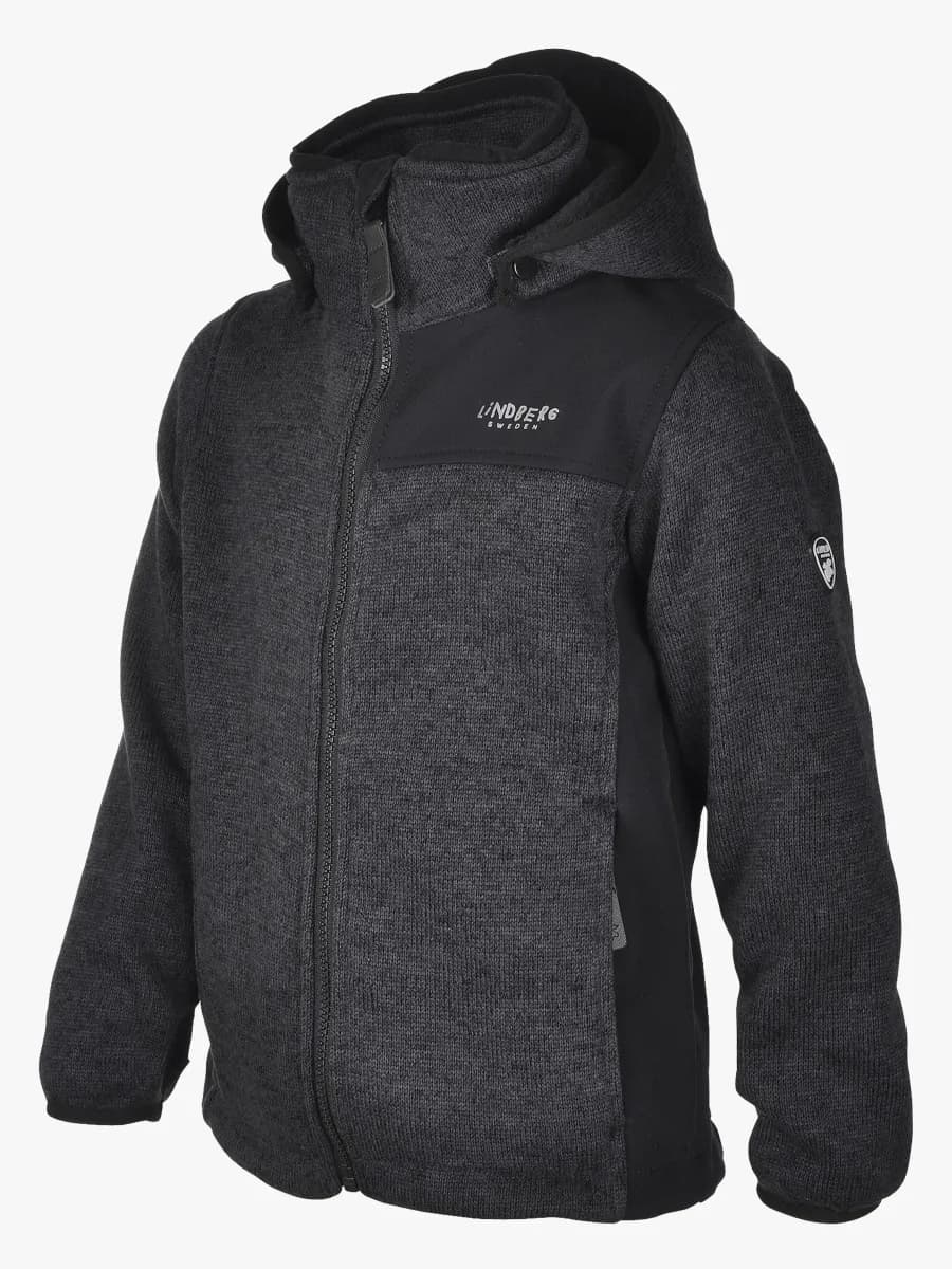 Lindberg Bormio Fleecejacka, Black, 110