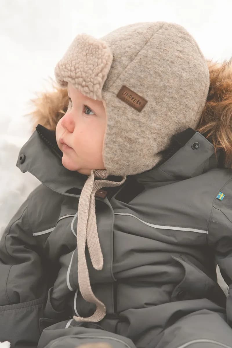 Lindberg Lappland Mössa Ullmix, Beige, 40-42