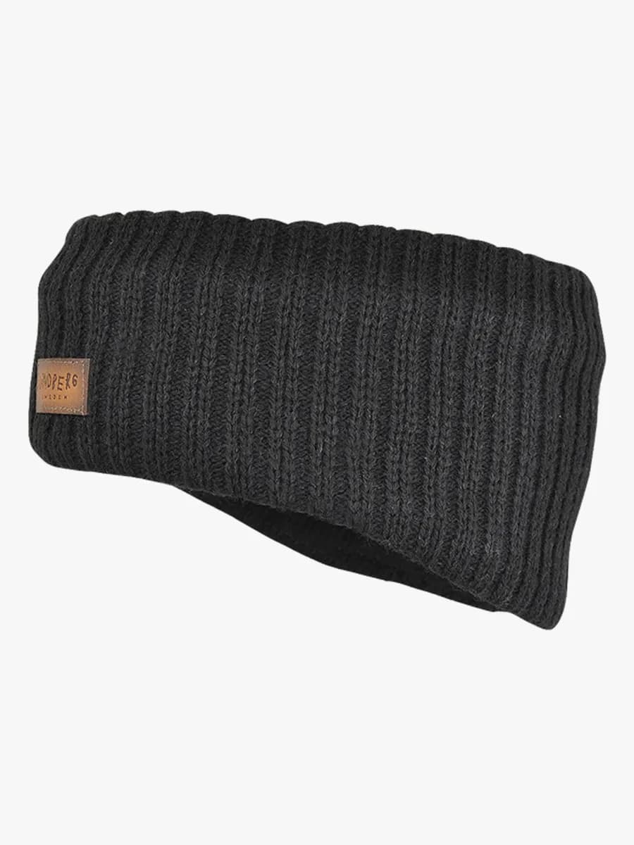Lindberg Lobonäs Pannband Ullmix, Black