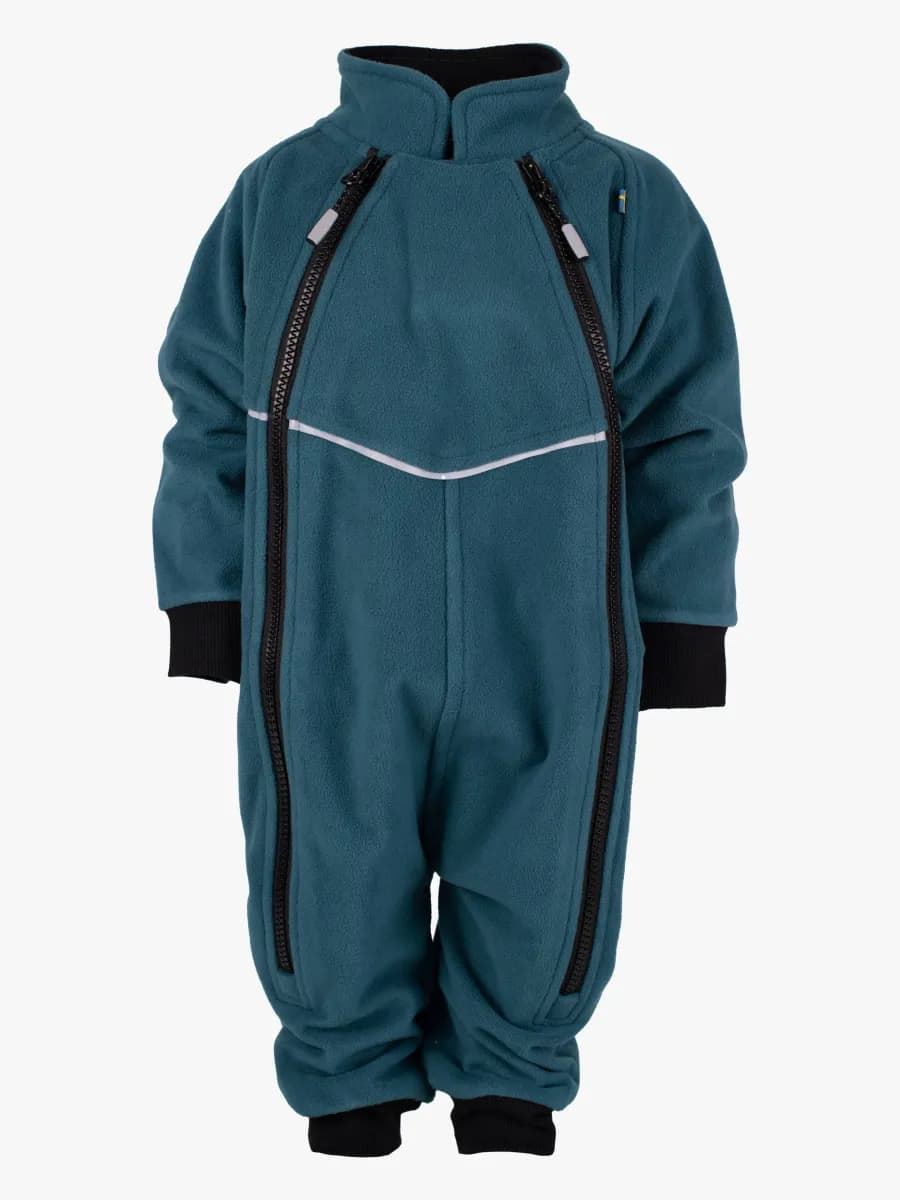 Lindberg Stormy Vindfleeceoverall, Dark Teal, 98
