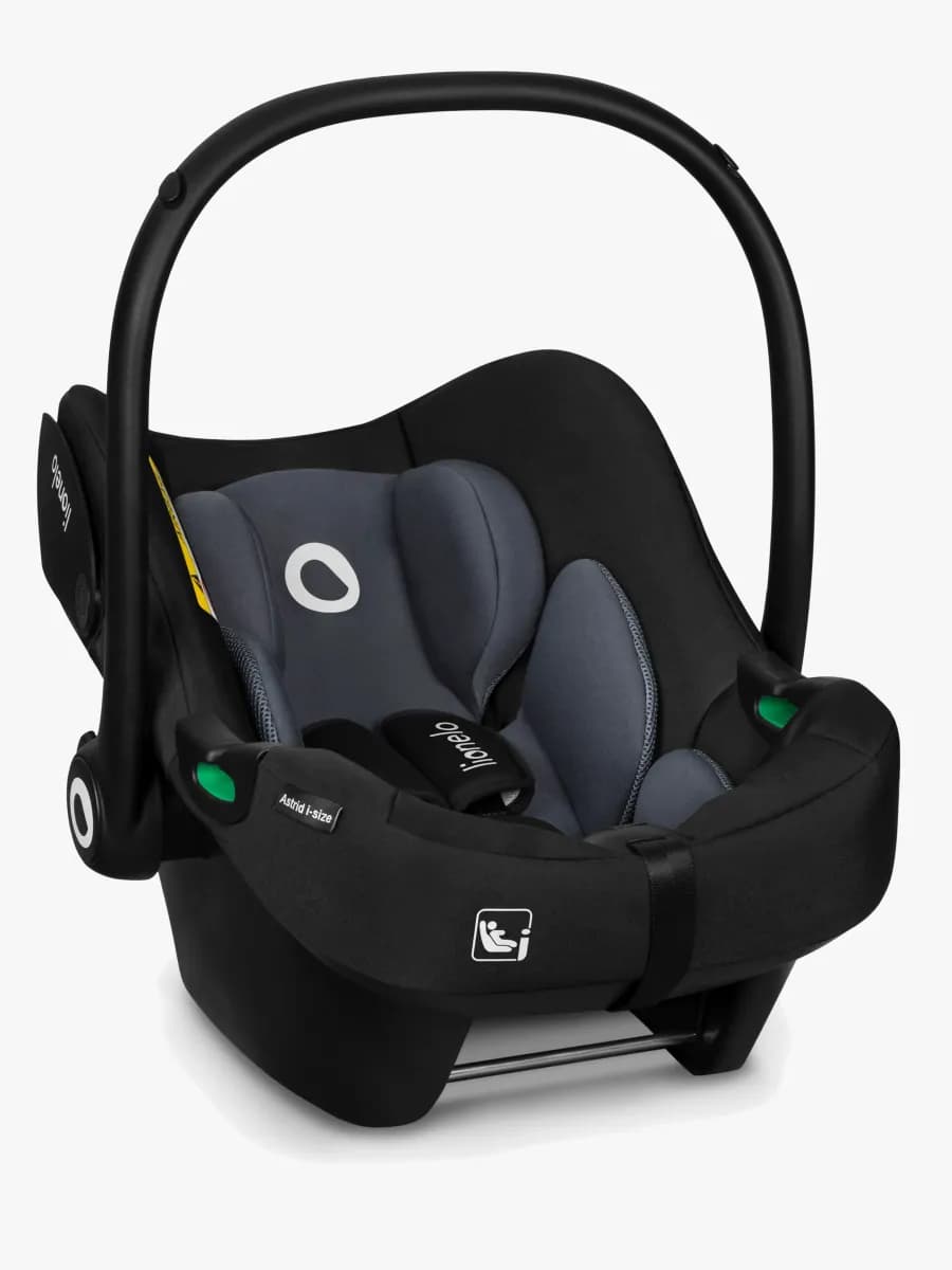Lionelo Astrid i-Size Bilbarnstol inkl. Bas, Black/Grey