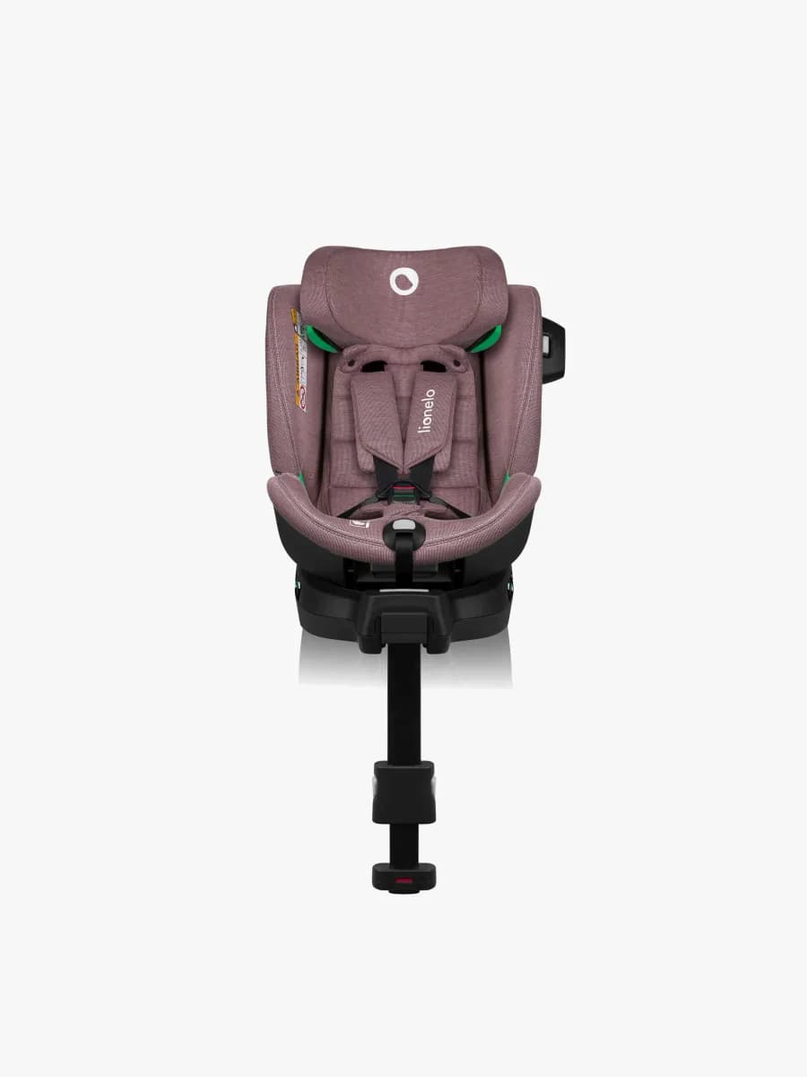 Lionelo Harmony i-Size Bilbarnstol, Pink Mauve Bamboo