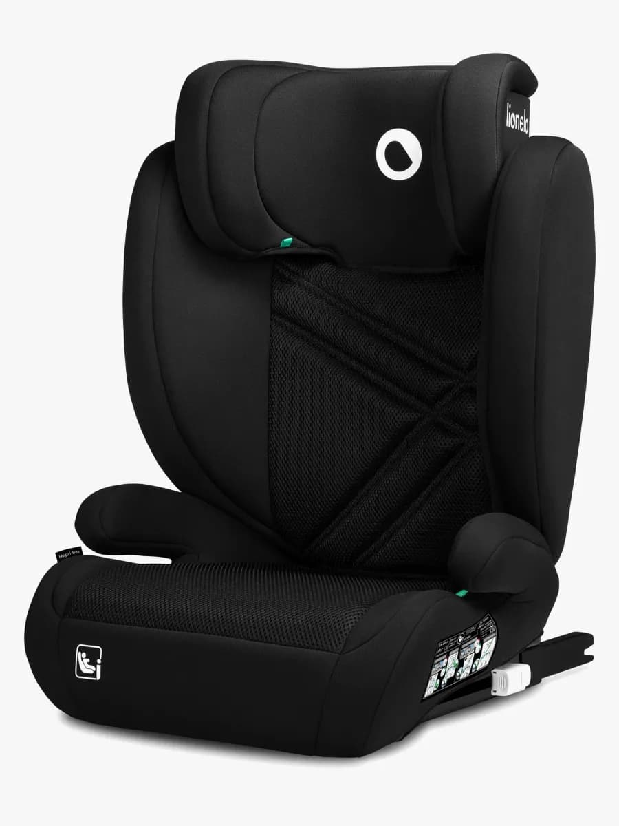 Lionelo HUGO i-Size Bältesstol, Black Carbon