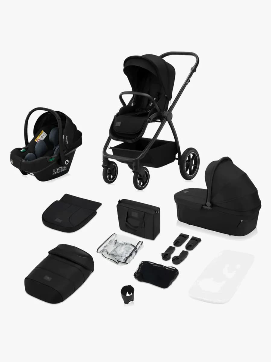 Lionelo Meril 3-in-1 Kombivagn, Black Onyx