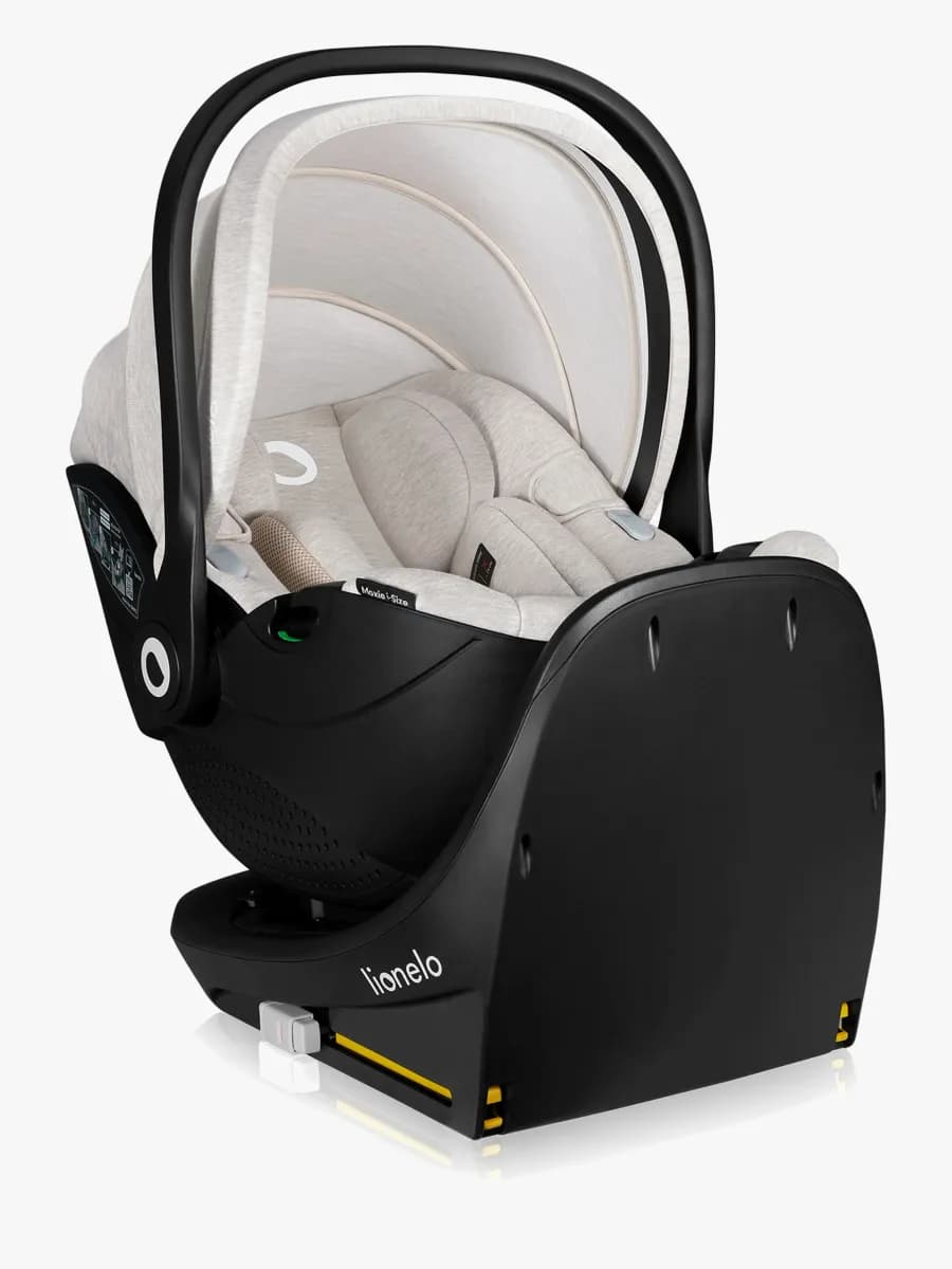 Lionelo Moxie i-Size Babyskydd inkl. Bas, Beige Sand