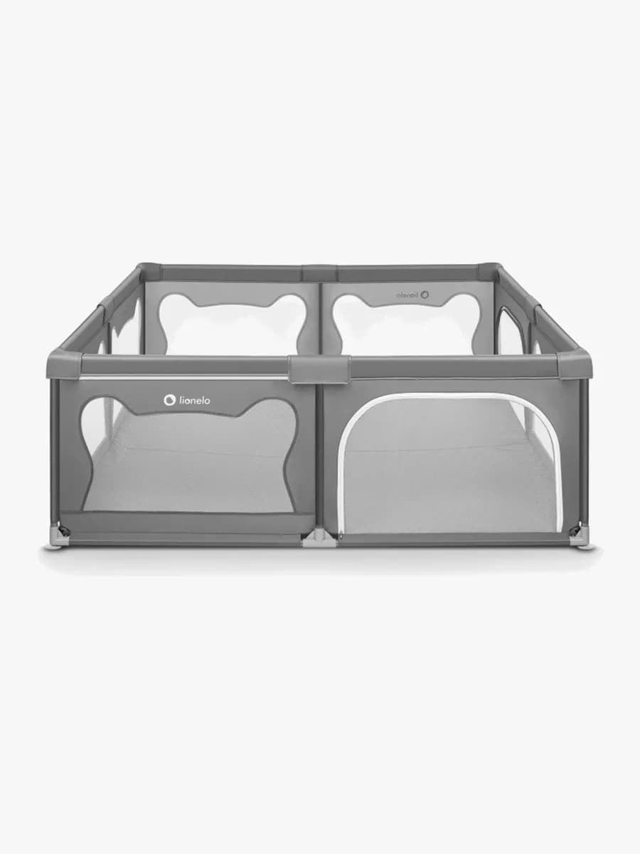 Lionelo WILLOW XL Lekhage  för Barn &  Baby, Grey Concrete