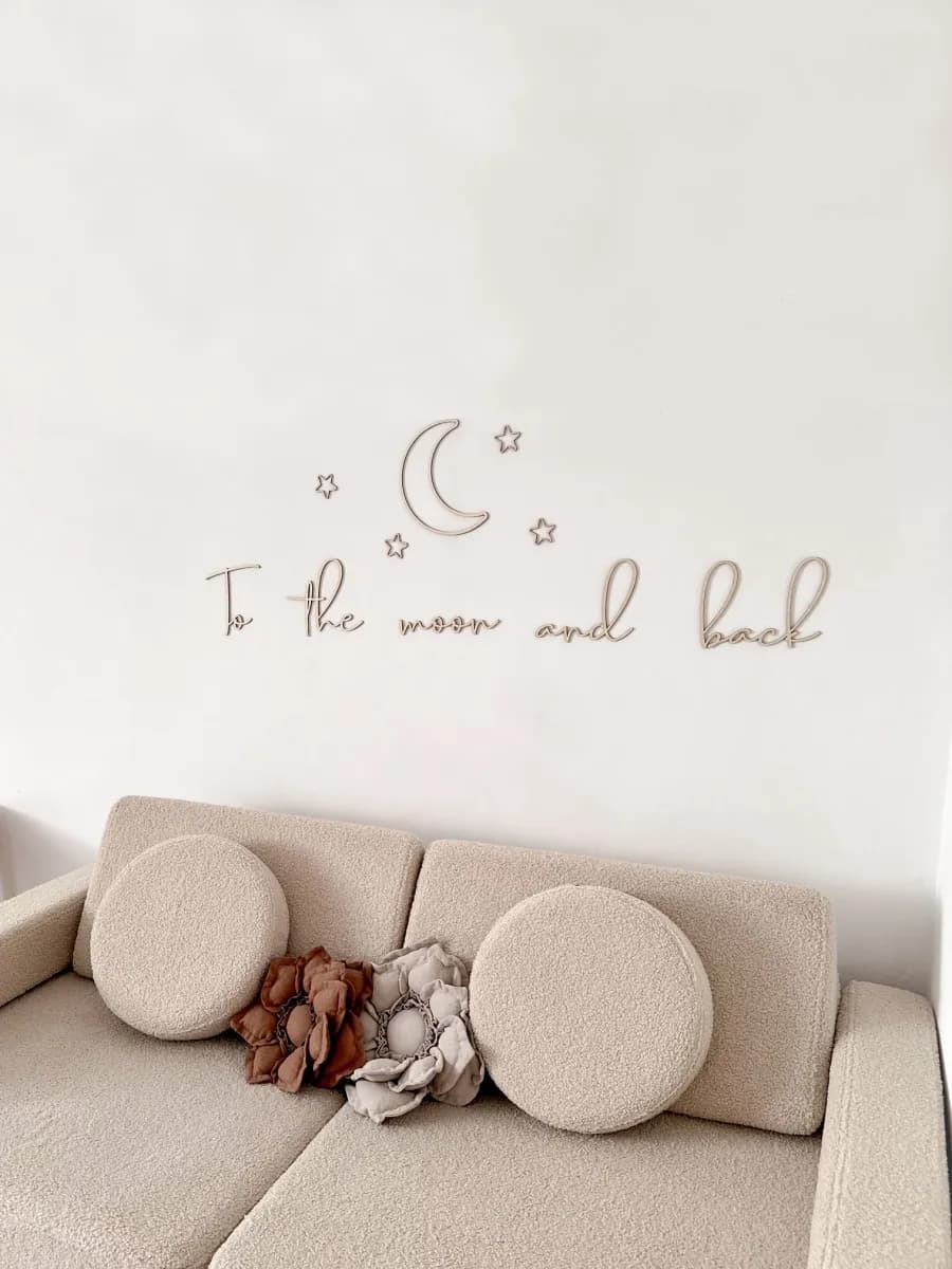 lis wycina To The Moon And Back Väggdekoration