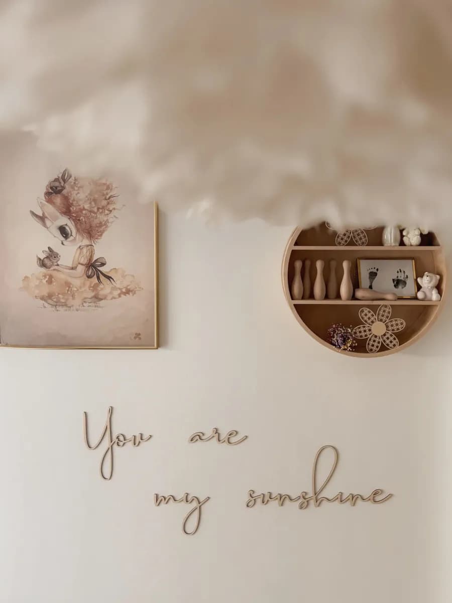 lis wycina You Are My Sunshine Väggdekoration