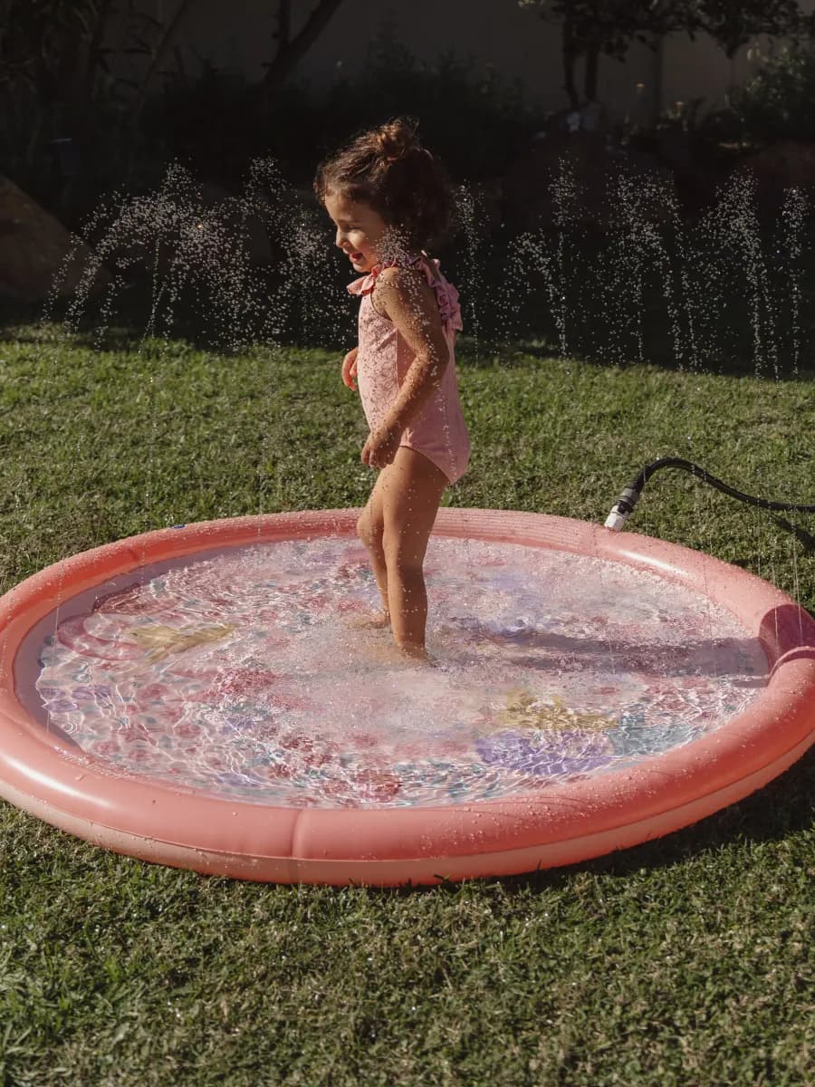Little Dutch Dreamy Mermaid SprinklerBarnmatta, Pink, Barnrum