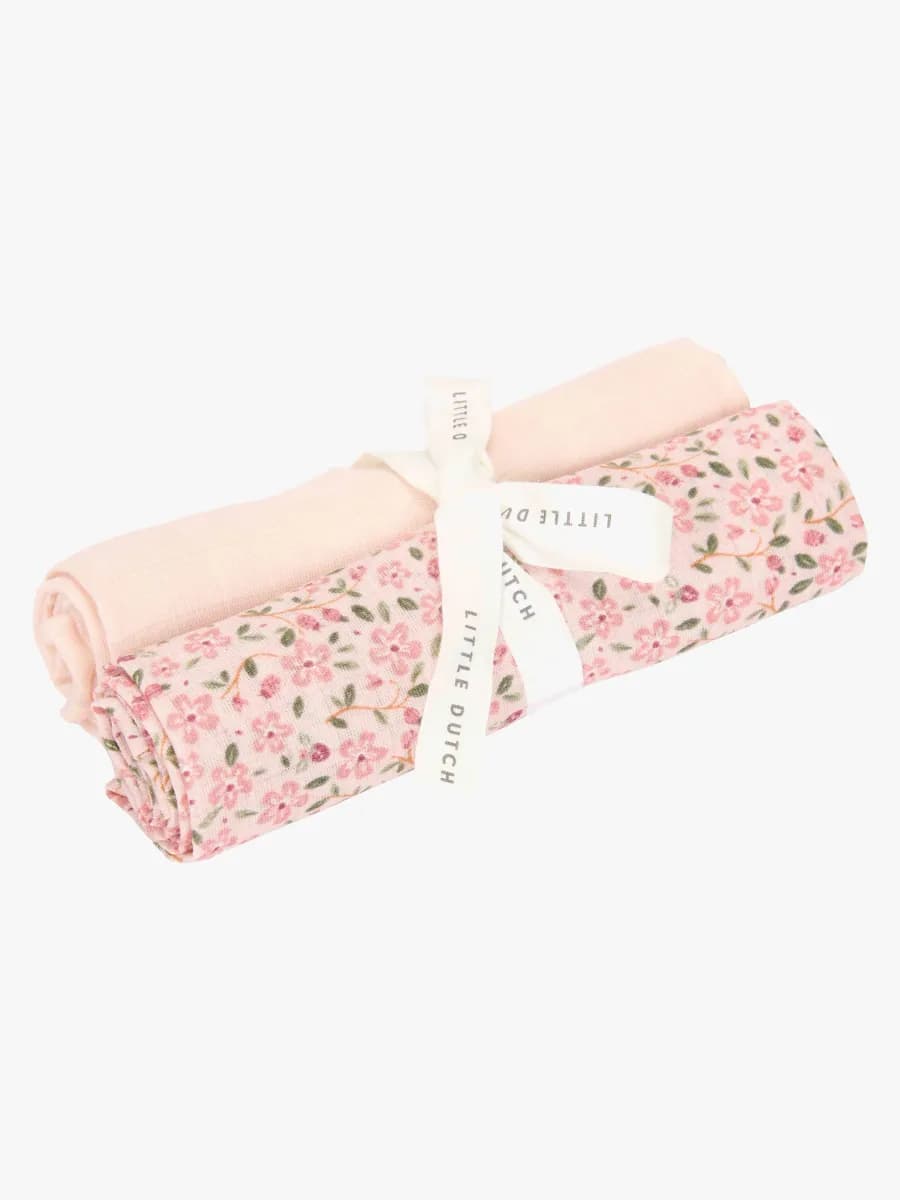 Little Dutch Fairy Blossom &  Blossom Muslinfiltar 2-Pack, Rosa