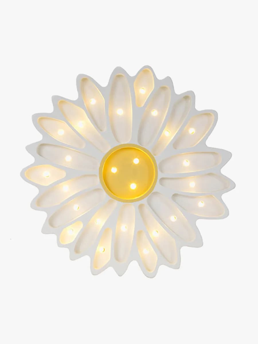 Little Lights Lampa Daisy, Vit, Barnrum