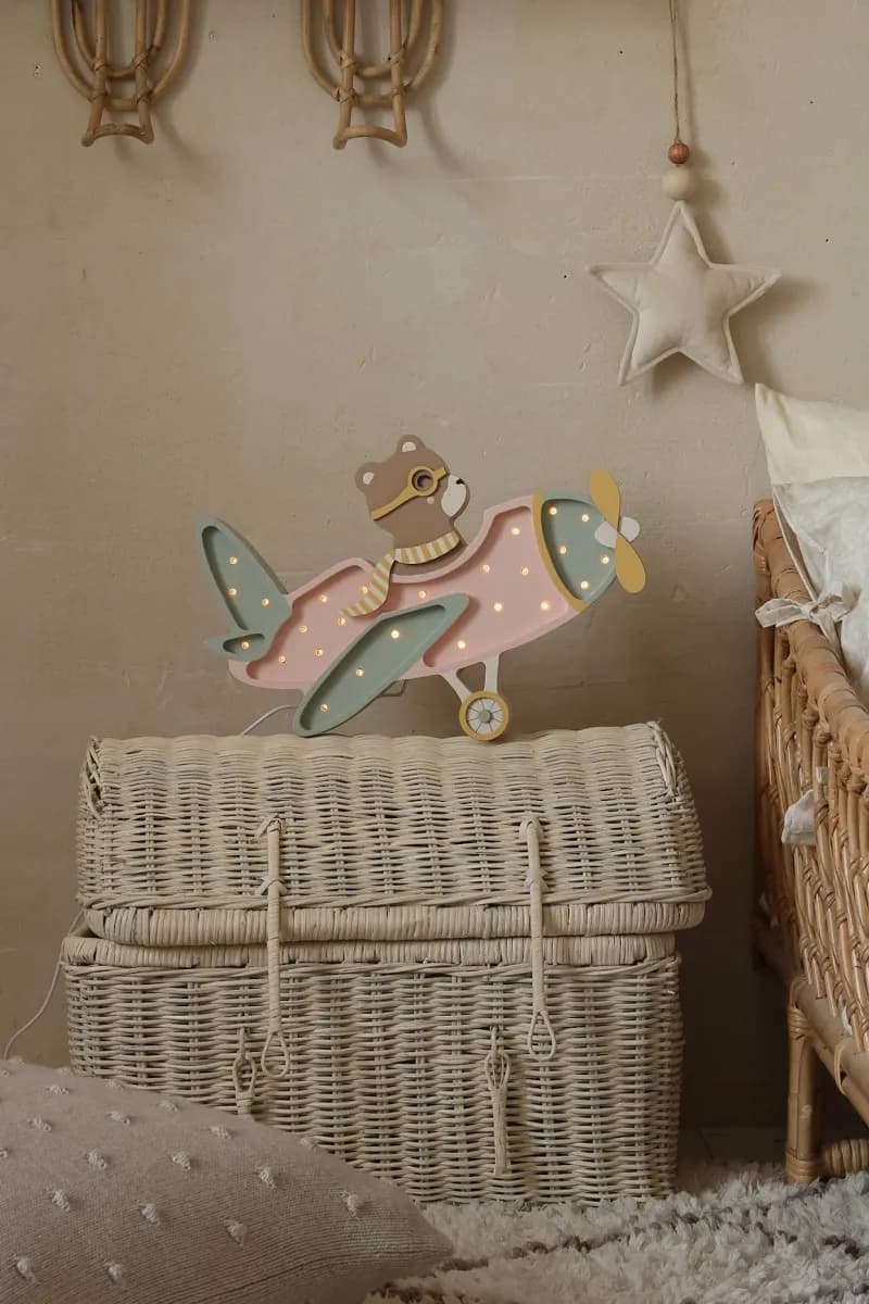 Little Lights Lampa Flygplan, Candy, Barnrum