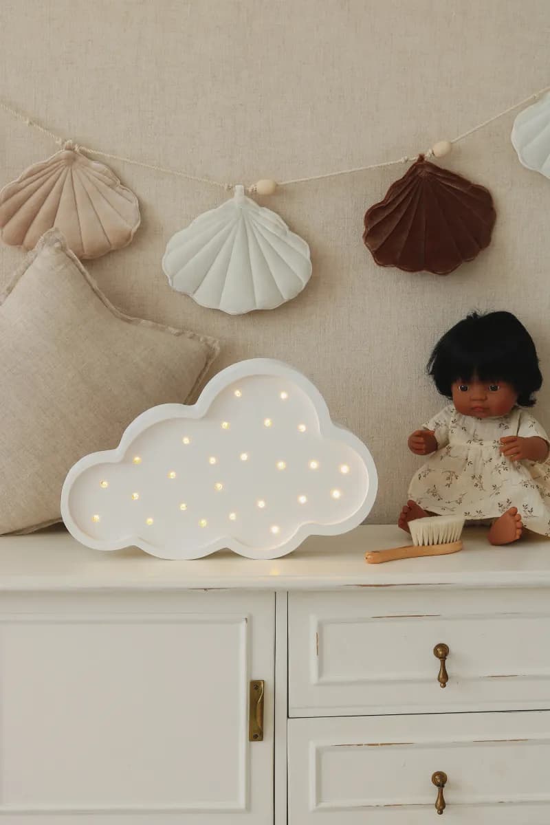Little Lights Lampa Moln, Vit, Barnrum