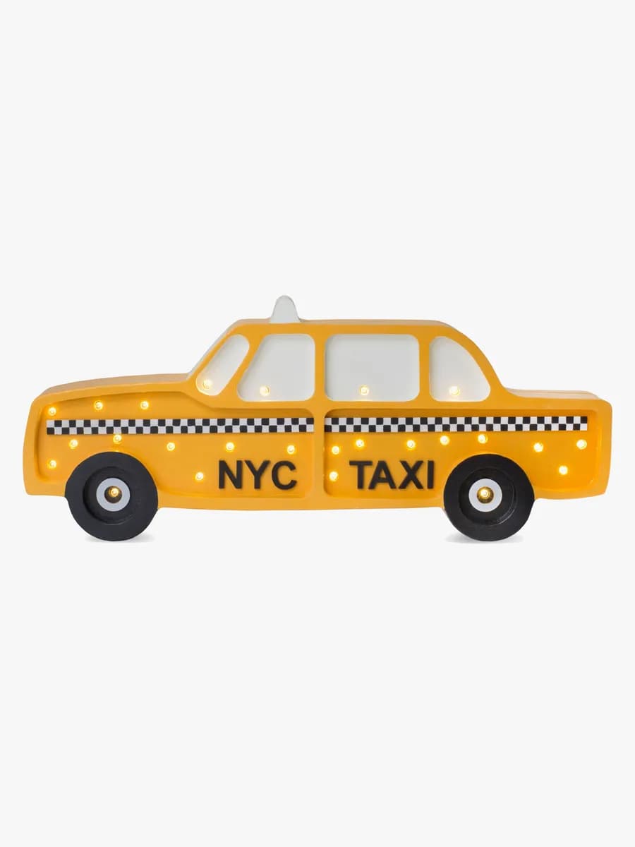 Little Lights Lampa NYC Taxi Manhattan, Gul, Barnrum