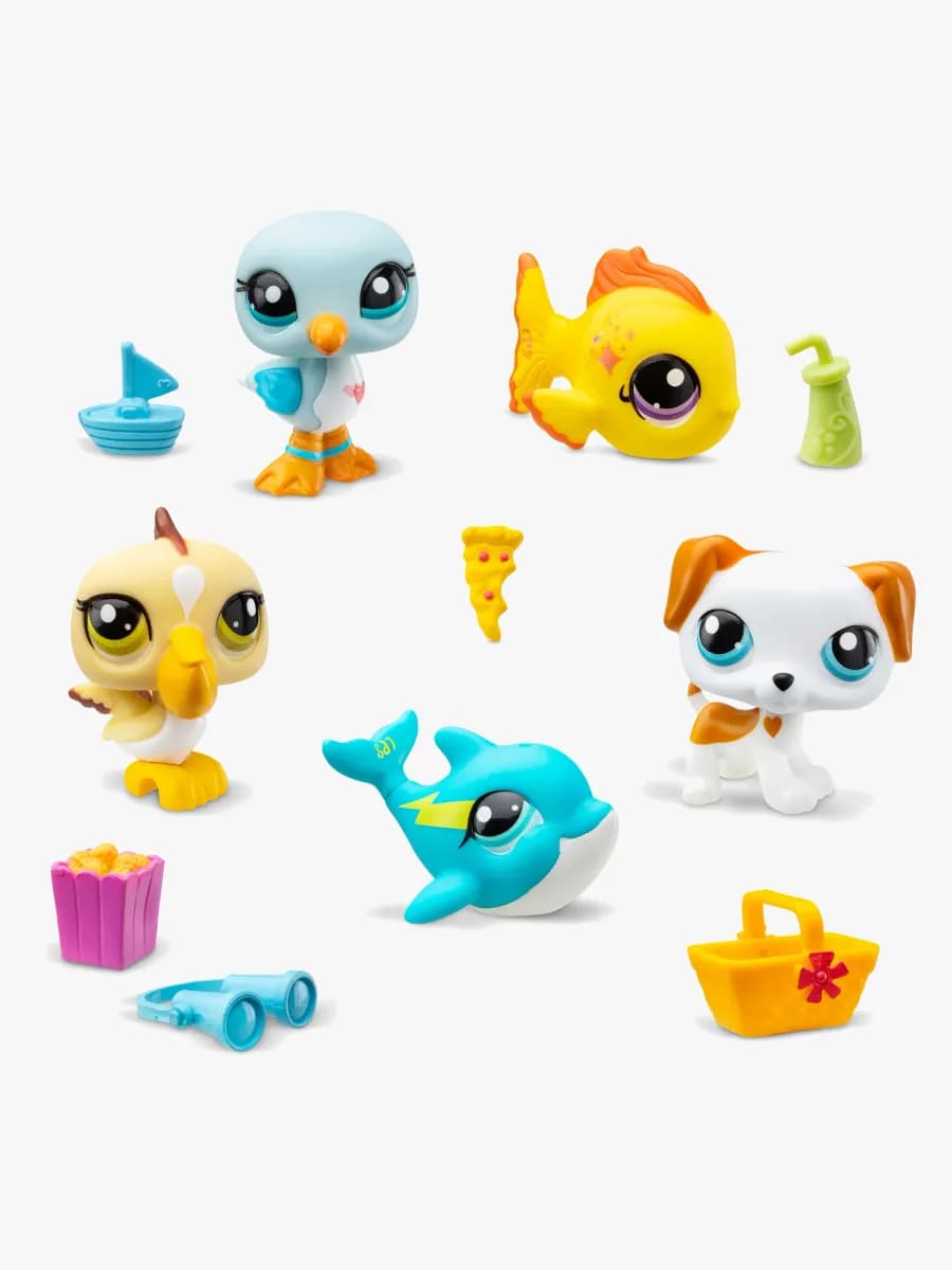 Littlest Pet Shop Beach Besties Figurset 5-Pack