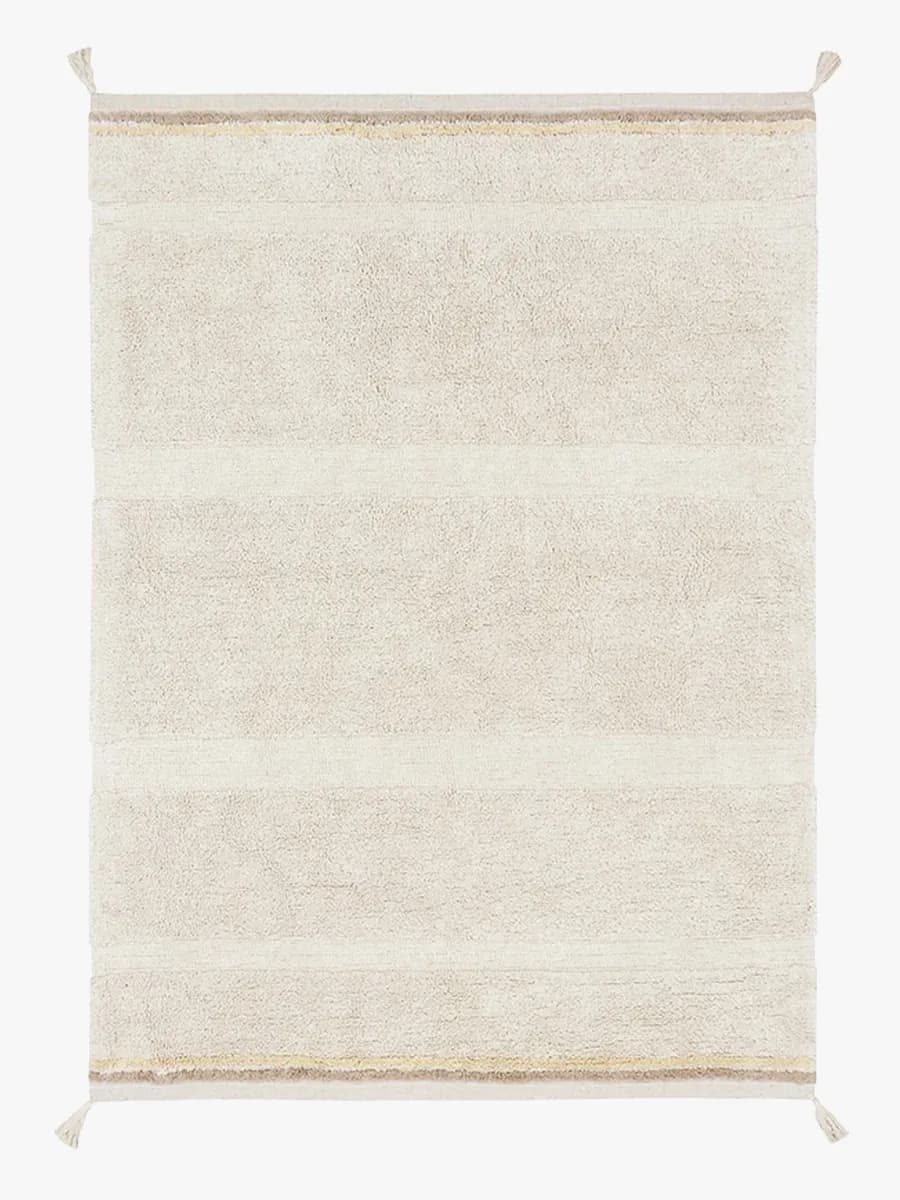 Lorena Canals  Tvättbar Barnmatta 90x130 Bloom, Natural, Barnrum