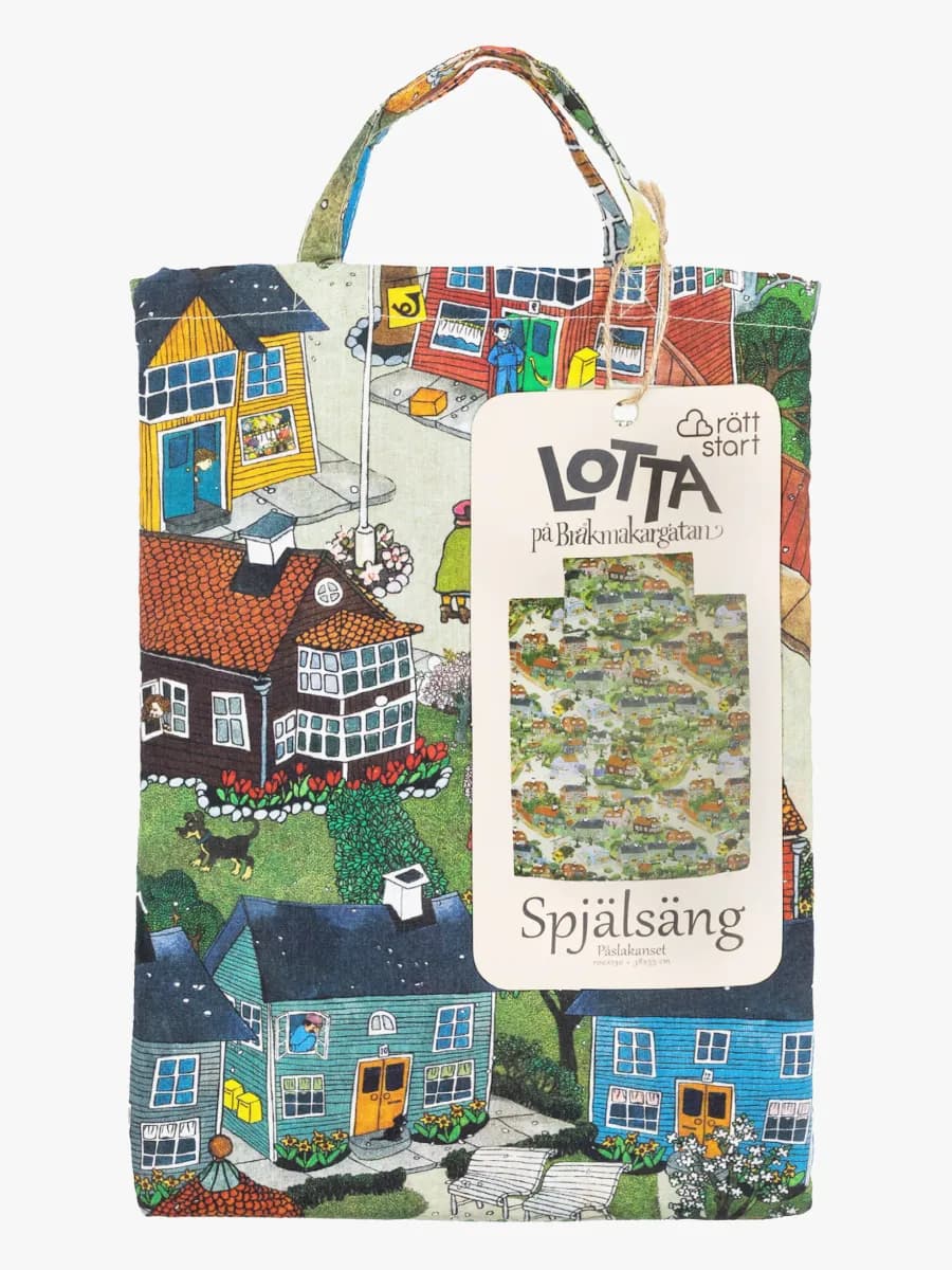 Lotta på bråkmakargatan Bäddset Spjälsäng 100x130