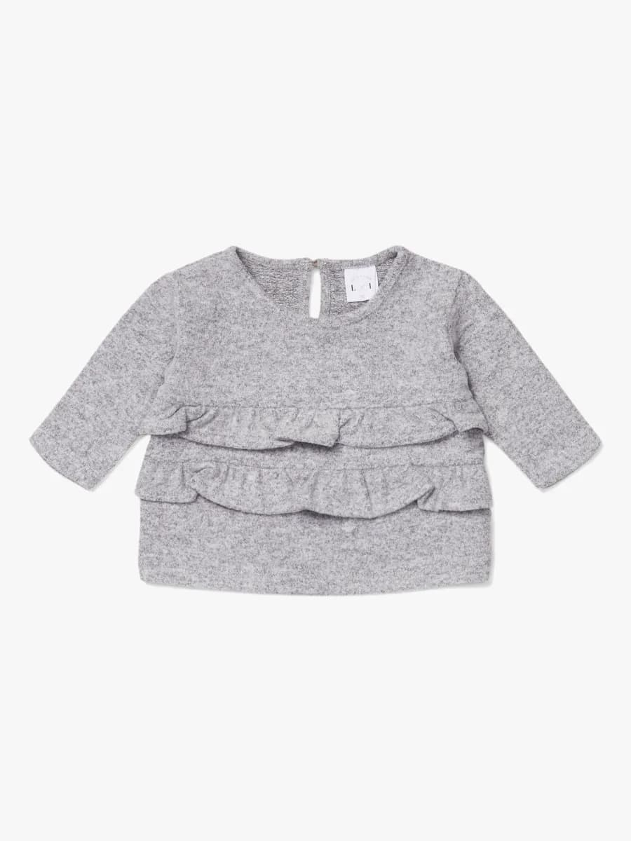 Luca &  Lola Asia Tröja Baby, Grey Melange 80