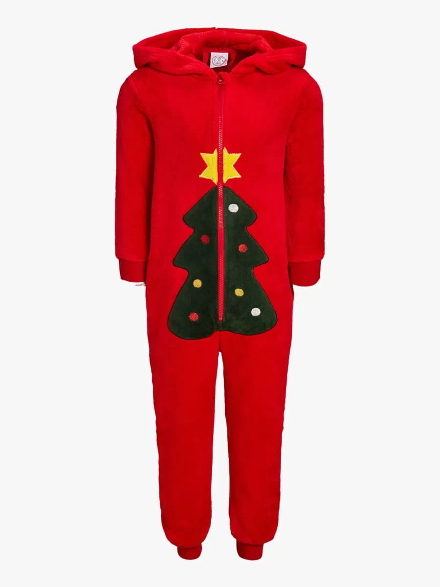 Luca &  Lola Baby Albero Jumpsuit, Red Christmas 56